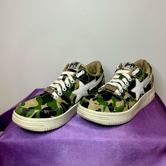 BAPE BAPESTA Low “ABC CAMO” 20th Anniversary Sneakers - Picture 2 of 3